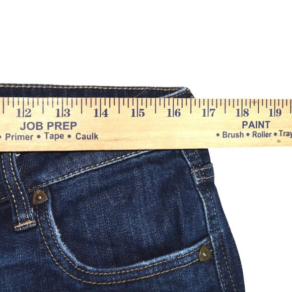 Kut from the Kloth Gidget Fray Denim Shorts 12 Mid Rise Cutoff Stretch Casual - Picture 6 of 8